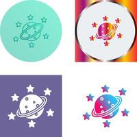 Saturn Icon Design vector