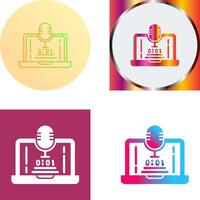 Voice Recorder Icon Design vector