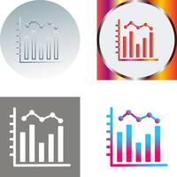 Histogram Icon Design vector