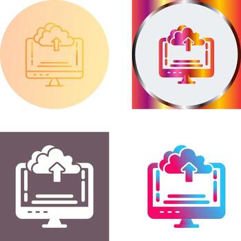 Upload Icon Design vector