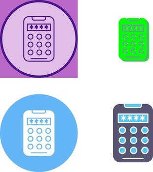 Pin Code Icon Design vector
