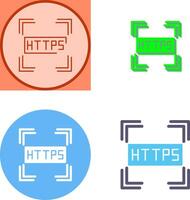 Https Icon Design vector