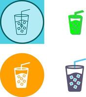 Cold Drink Icon Design vector