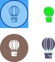 Hot Air Balloon Icon Design vector