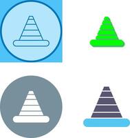 Traffic Cone Icon Design vector