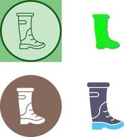 Rain Boots Icon Design vector