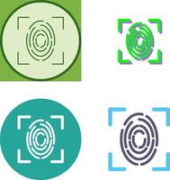 Fingerprint Icon Design vector