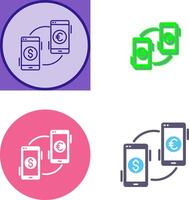 Exchange Icon Design vector