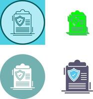 Protection Policy Icon Design vector