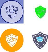 educación proteccion icono diseño vector