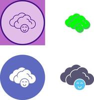 Cloudy Icon Design vector