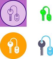 Room key Icon Design vector