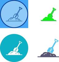 Digging Icon Design vector