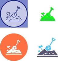 Digging Icon Design vector