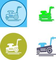 Lawn Mower Icon Design vector