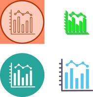 Histogram Icon Design vector