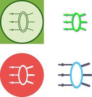 Refraction Icon Design vector