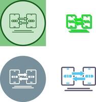 Data Synchronization Icon Design vector
