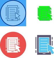 Ebook Icon Design vector