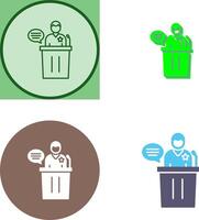 Debate Icon Design vector