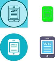 Vote Icon Design vector