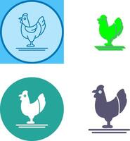 aves de corral icono diseño vector