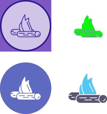 Bon Fire Icon Design