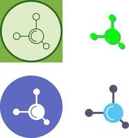 Molecule Icon Design vector