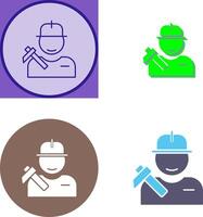 Worker Icon Design vector