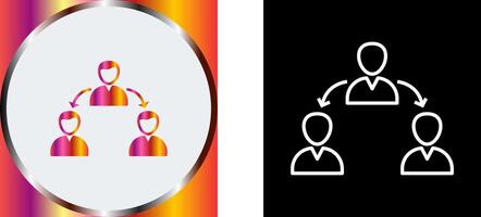 Unique Connected Users Icon Design vector