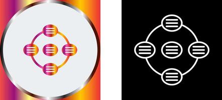 Unique Strategy Connsultation Icon Design vector