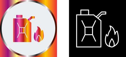 Unique Fuel to Fire Icon Design vector