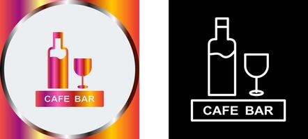Unique Drinks Cafe Icon Design vector