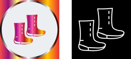 Unique Boots Icon Design vector