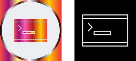 Unique Console Icon Design vector