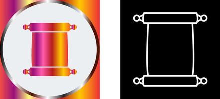 Scroll of Paper Icon Design vector