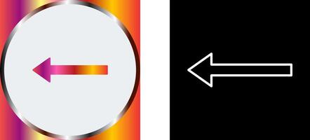Unique Left Arrow Icon Design vector