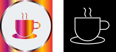 Unique Hot Coffee Icon Design vector