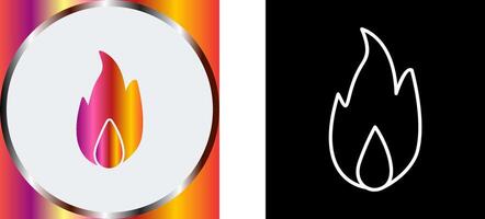 Unique Fire Icon Design vector