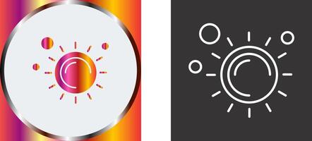 diseño de icono de sol vector