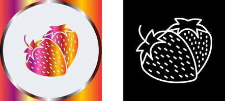 Strawberry Icon Design vector