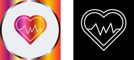 Heart Beat Icon Design vector