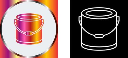 Paint Bucket Icon Design vector