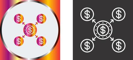 Distribution Icon Design vector