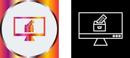 Online Vote Icon Design vector