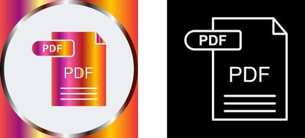 PDF Icon Design vector