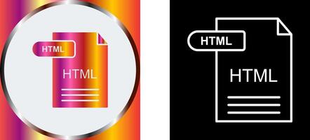 HTML Icon Design vector