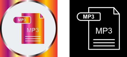 mp3 icono diseño vector