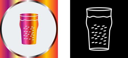 medio litro de cerveza icono diseño vector