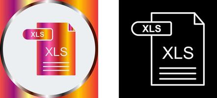 XLS Icon Design vector